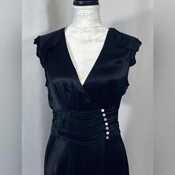 BA&SH Coralie Draped Asymmetric Dress size M - Picture 6 of 14